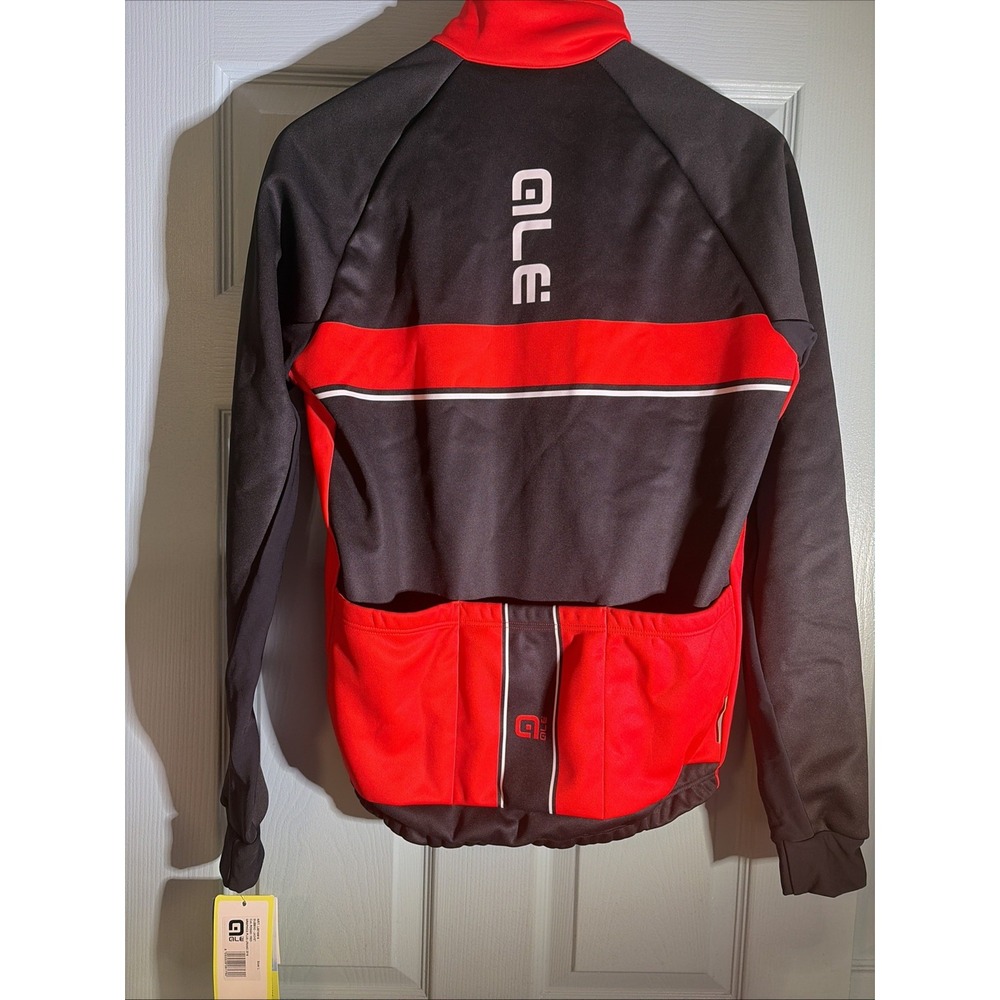 Ale PRR Cycling Long Sleeve Giubbino Jacket Mens Black & Red Size L NWT - Picture 6 of 8
